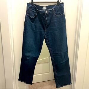 AGOLDE Riley High Waist Ankle Straight Leg Jean in Divided